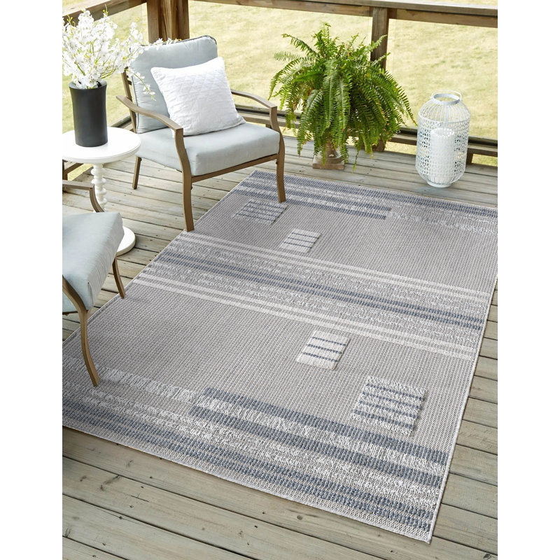 Tapis performance tissé à la machine Terra Denim - ivoire - 9 pi x 12 pi, 9 pi x 12 pi