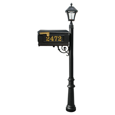 Lewiston 20 in. W x 72 in. H Flute Decorative Post with Newspaper Holder