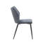 48cm H Polyester/Velvet Upholstered Metal Side Chair-93548691