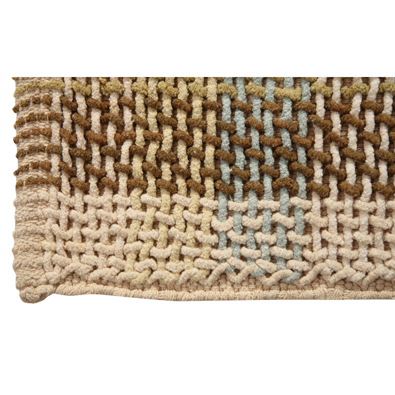 Tapis bleu/vert en coton écossais Showalter, Retangle 2 pi 3 po x 3 pi 9 po