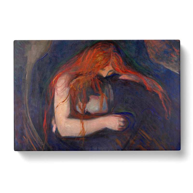 The Vampire Vol.1 by Edvard Munch - Wrapped Canvas, 40cm H x 60cm W x 3cm D