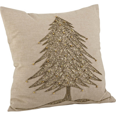 Sapin de Noël Sapin de Noël Square Cotton Throw Pillow