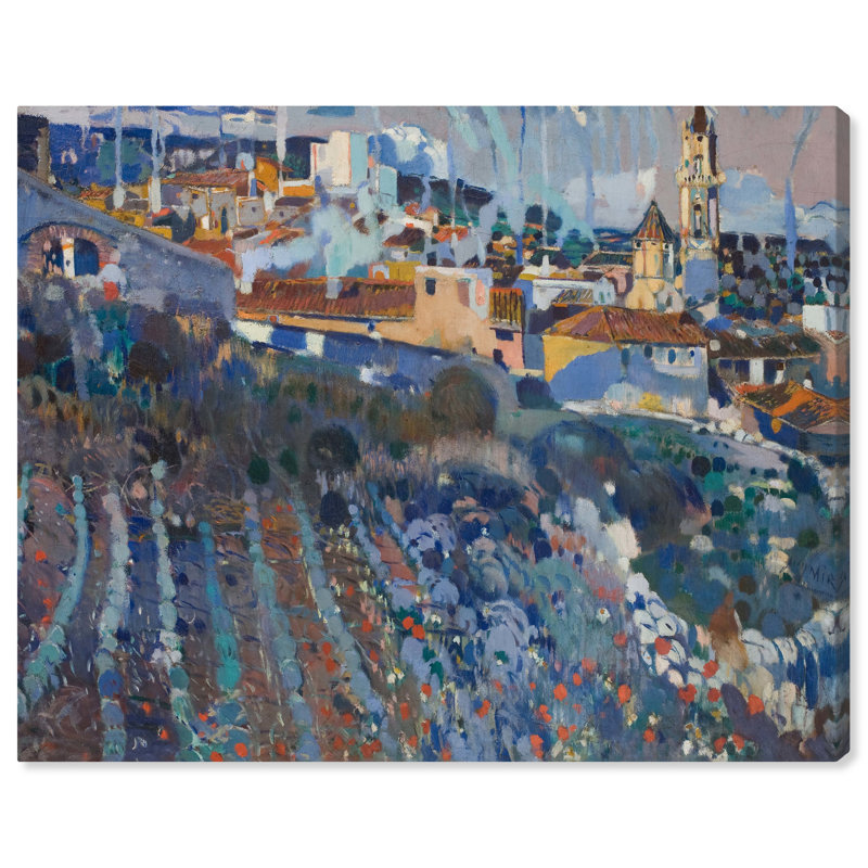 Art mural Joaquim Mir, H 16 po x l 20 po, Toile tendue