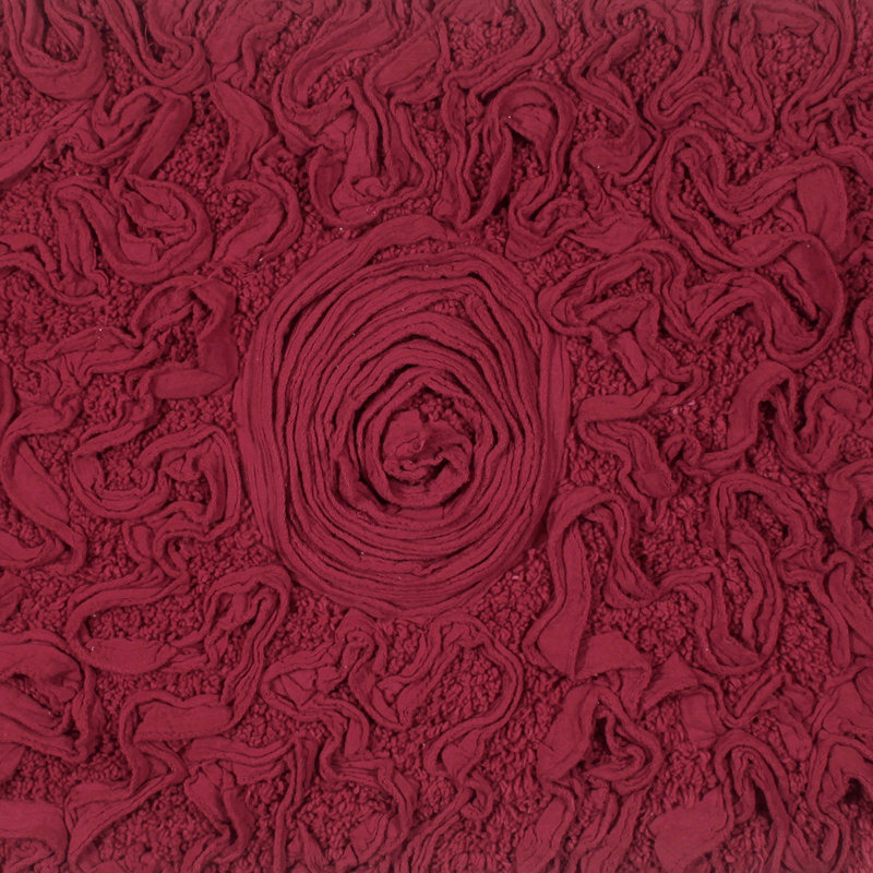 Tapis pour salle de bain Schoenberger, Rouge, L 24 po x l 17 po