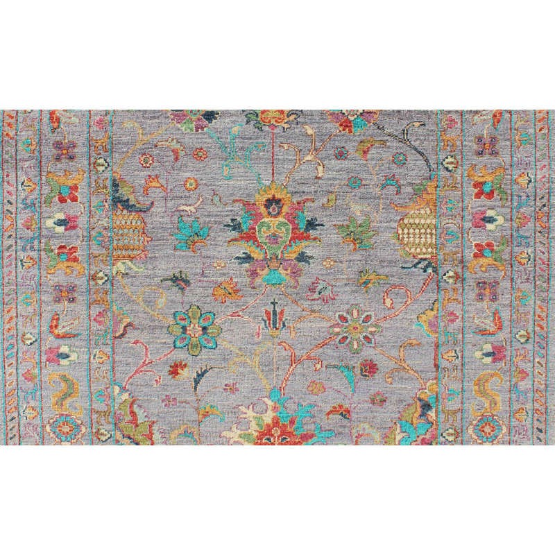 Alphild Rectangle 128 cm x 189 cm Oriental Hand Woven Area Rug
