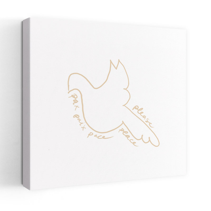 Symbol Of Peace by Carola Cedell - Wrapped Canvas Print, 91.44 cm H x 91.44 cm W