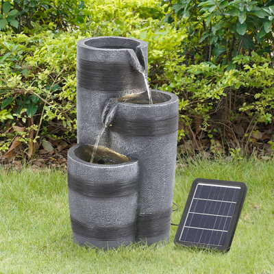 Outdoor Cascade Fountain with Lights