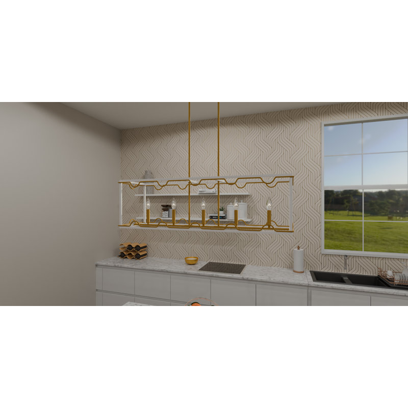 Kareny 4 - Light Gold Kitchen Island Pendant