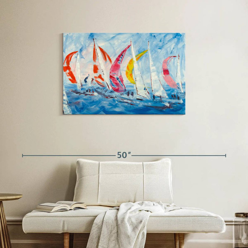 Aletra Sailing, 24" H x 36" W