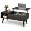 Table basse à plateau relevable avec rangement Eoghan, tables basses modernes avec tablette réglable, table basse carrée en bois de salon-2123412007