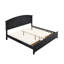 Grand lit Hammond (matelas non inclus), noir-129444180