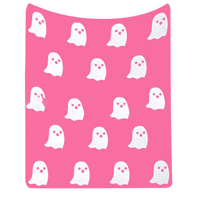 Kbndieu Halloween Ghost Extended Cover Blanket Scary Ghost Flannel Blanket