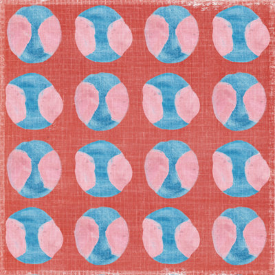 «Fatu Square And Circles I» par Melissa Wang, reproduction