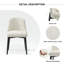 Chaise rembourrée en bois massif Arline