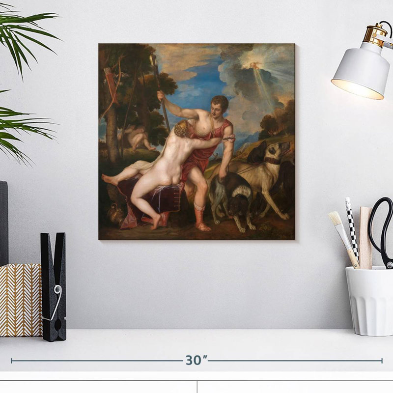 Leisha Vénus et Adonis 1554, H 16 po x l 16 po