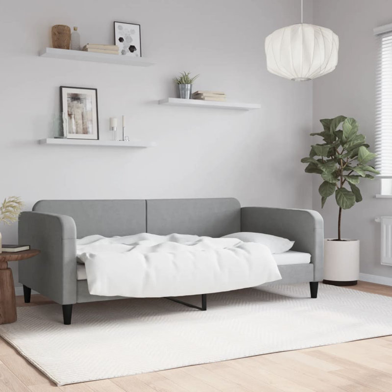 Upholstered Daybed, Light Gray