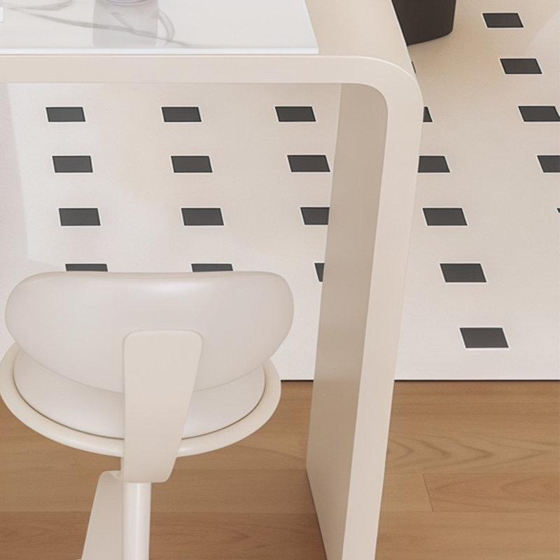 Hage, Crème, crème, H 41,3 po x L 15,7 po x l 55,1 po, Blanc