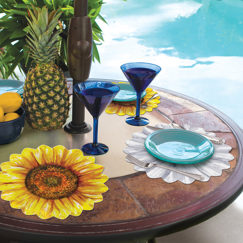 Flower 4 Piece Placemat Set
