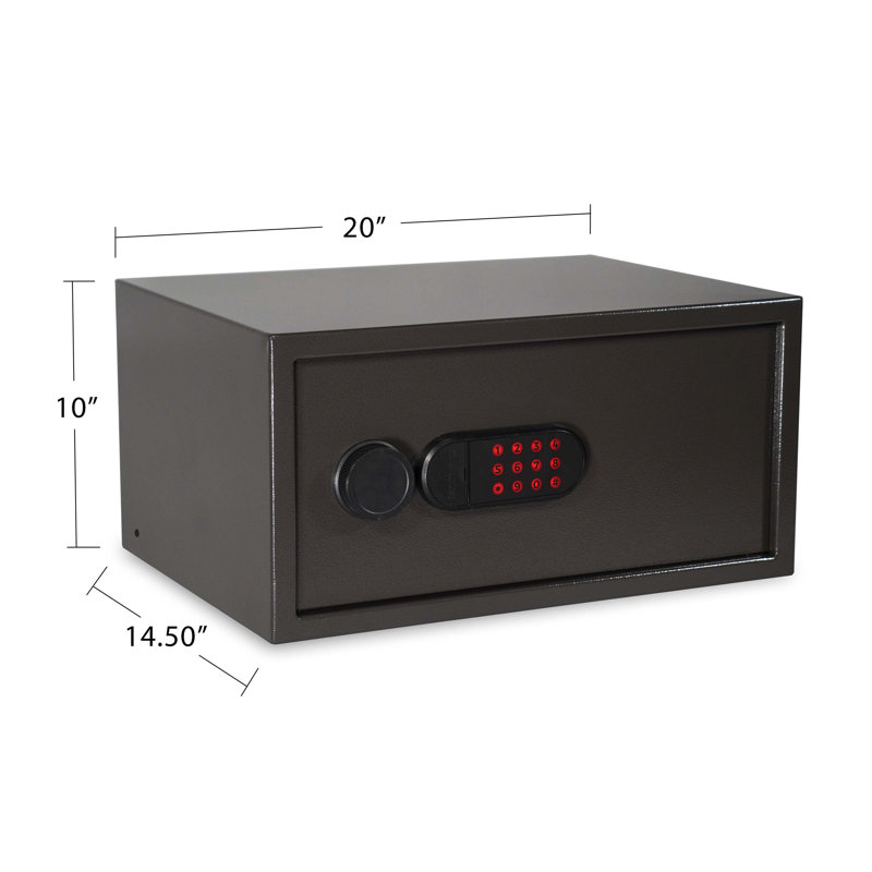Sanctuary Home & Office Security Vault with Electronic Lock, 10'' H x 20'' W x 14.50'' D