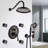 9 Inch Shower System Luxury Rain Shower Faucet Set With 4 Adjustable Body Jets And Handheld Spray-110331705