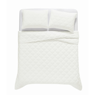 Brooklyn Loom Diamond Washed Cotton Quilt Set