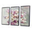 Fleurs de magnolia roses - ensemble d'art mural encadré sur toile Shabby Elegance, ensemble de 3-1902034240-1902034241