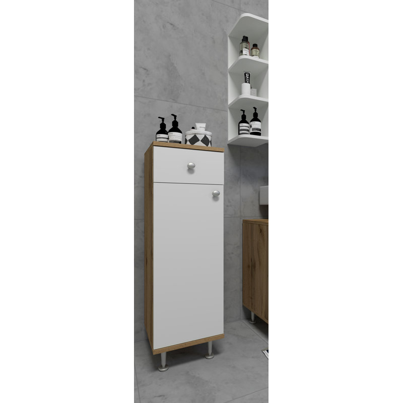 Senon Bathroom Cabinet, Wotan/White