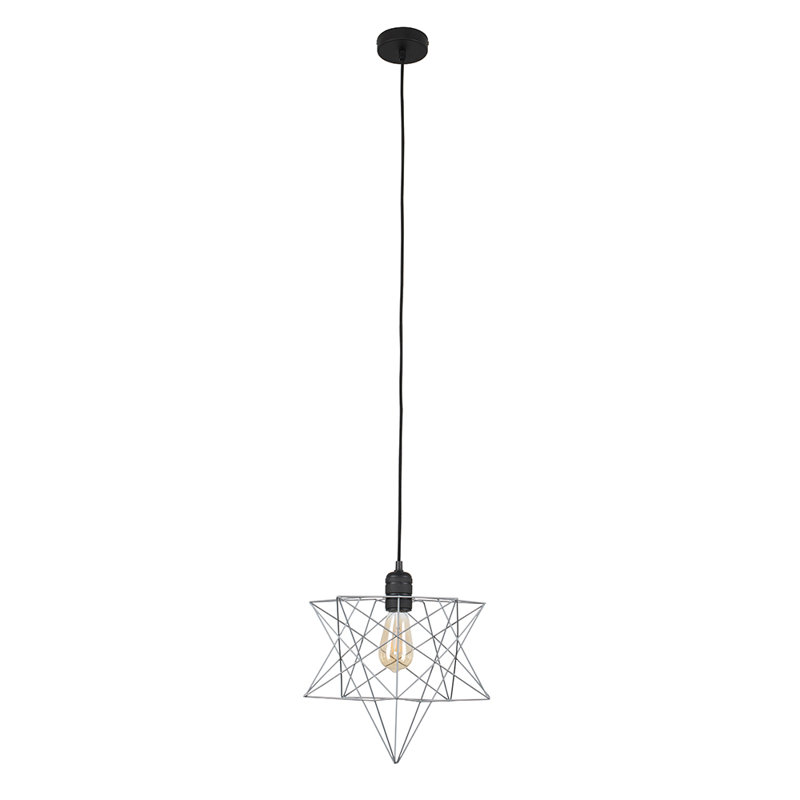 Baden 1 - Light Geometric Pendant, No, Matt Black, Grey