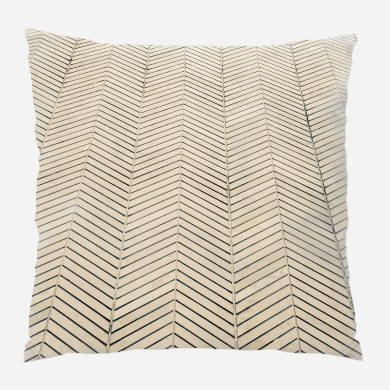 Coussin décoratif Wall, Beige