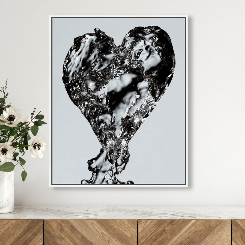 Mercury Love Print by Oliver Gal, 21"H x 25"W, White Floater Frame