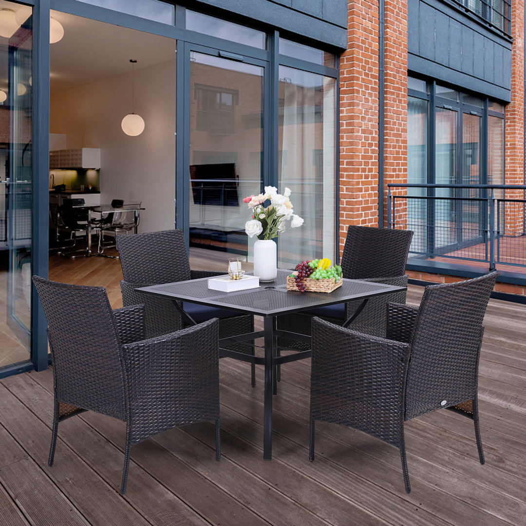 4 - Person Patio Dining Set with Square Table