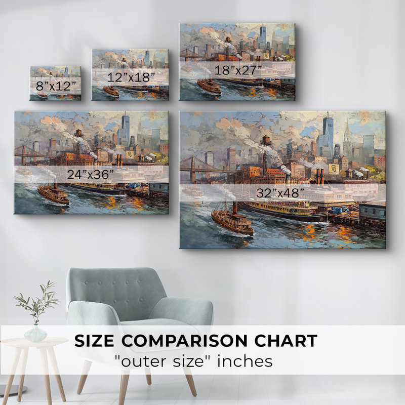 Série Nautical-CXCVII - Cavas enveloppés de galerie, 12 x 18