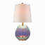 Lampe de table en verre irisé