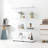 Two-Door Glass Display Cabinet 3 Shelves With Door, Floor Standing Curio Bookshelf For Living Room Bedroom Office, 49.3"*31.7"*14.3"-617108663