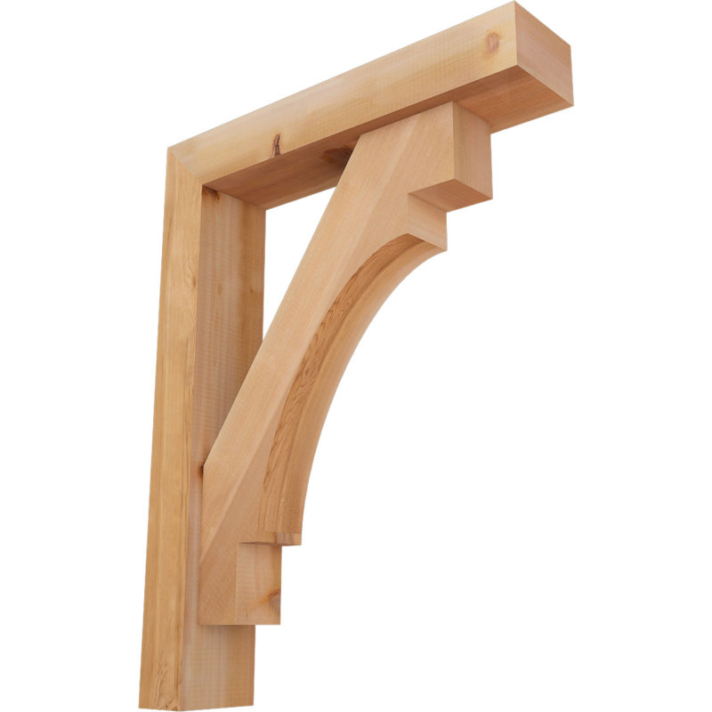Support Merced Block avec support décalé, 34 x 26, Cèdre rouge occidental de l 5 1/2 po (lisse)