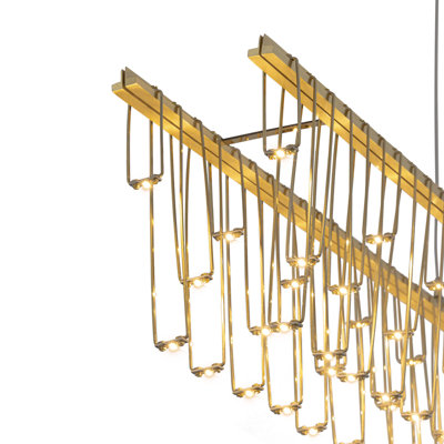 Luminaire suspendu linéaire à DEL 48 po Lucerna