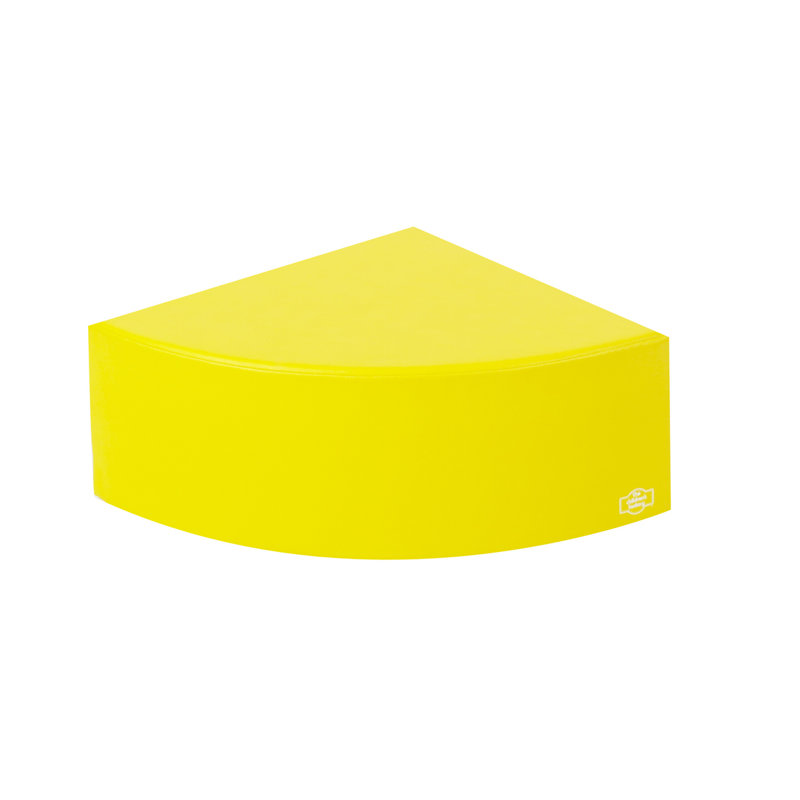 Moyen moyen 1/4 de cercle - Primaire, Jaune, H 8 po x l 18 po x P 18 po