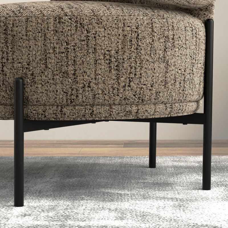 Fauteuil d'appoint beige moderne, Earth Brown