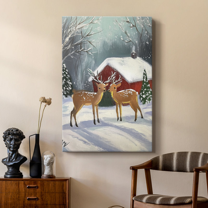 Art de Noël des Fêtes de Noël - galerie Cavas sur mesure, H 18 po x l 12 po