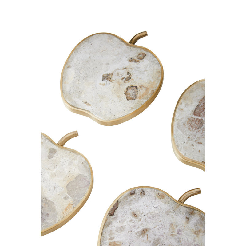 Organico Marble 4 Piece Coaster Set