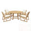 Ensemble repas d'extérieur 5 pièces avec 4 fauteuils-333397809
