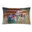 Coussin décoratif intérieur/extérieur rectangulaire à crête chinoise