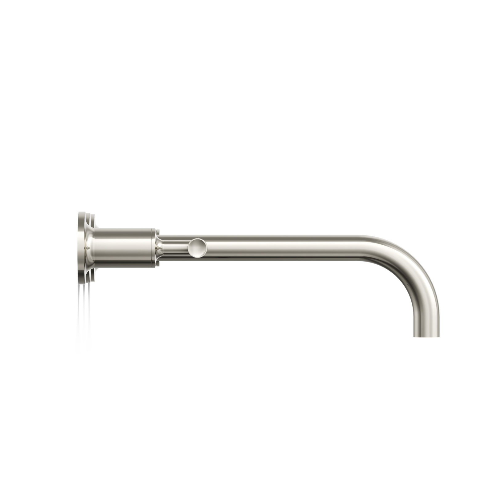 Purist Wall Mounted Bathroom Faucet, Vibrant Polished Nickel, Lever Handle
