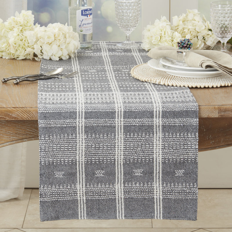 Modernist Woven Stripe Table Runner