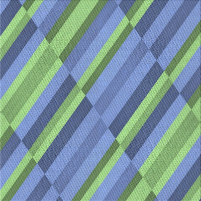 Tapis bleu/vert tissé à la machine