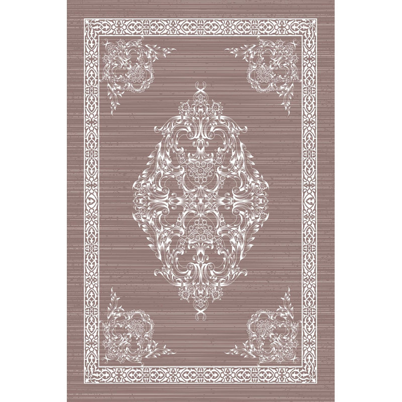 Premium Woven Area Rug, 5.2 x 7.5 Feet, 100% Polyester, Antibacterial, Non-Slip PVC Underside | 3D Digital Printed Design, 0.3 in Pile Height | Machine Washable, Ideal for Living Room & Bedroom Decor