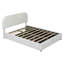 Lit plateforme tapissier Teddy