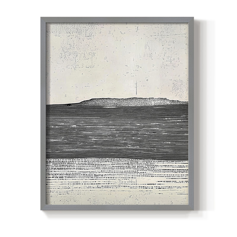 Abstrait, reproduction encadrée «CLxx III» prête à être accrochée, Gris, H 20 po x l 16 po