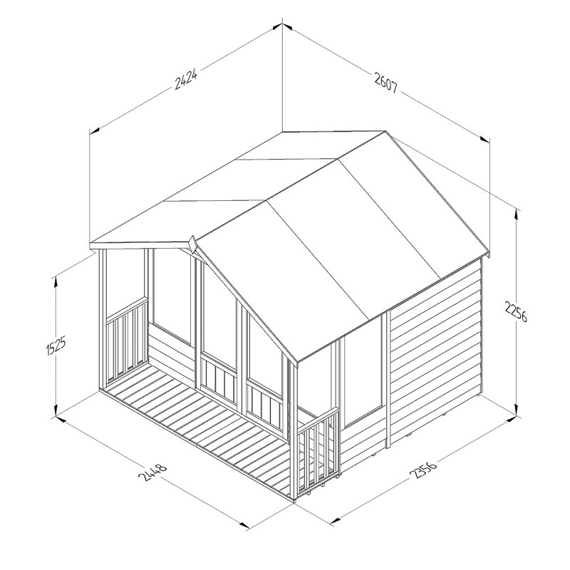 8 x 8 Ft. Summer House, Yes