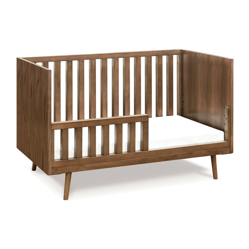Nifty Greenguard Gold Certified 3 -in-1 Convertible Crib, Walnut